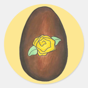 Chocolate Buttercream Easter Egg Candy Eggs Classic Round Sticker