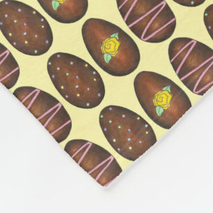 Chocolate Buttercream Easter Egg Candy Sweets Fleece Blanket