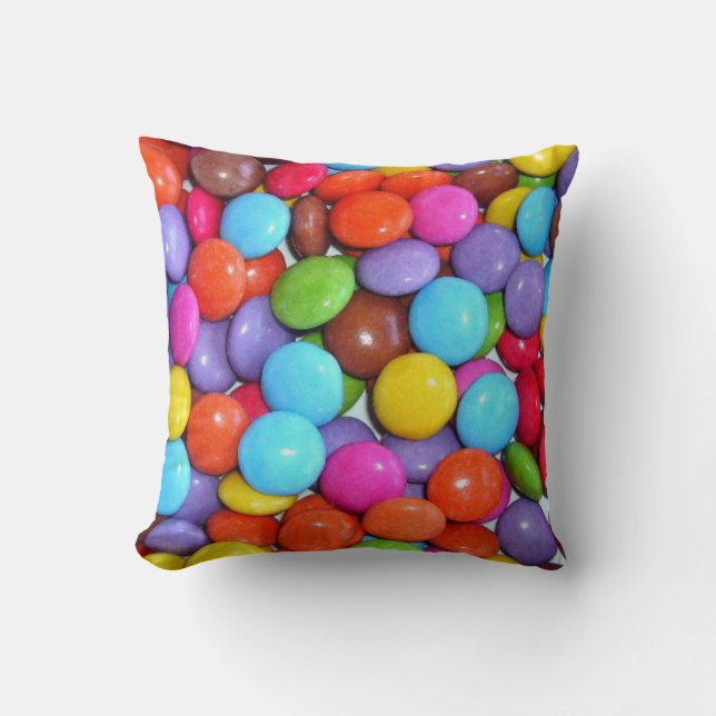 Chocolate Buttons throw pillow (Front)