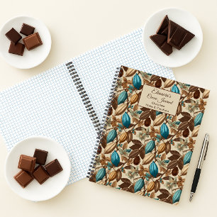 Chocolate Cacao Tasting Journal Spiral Notebook