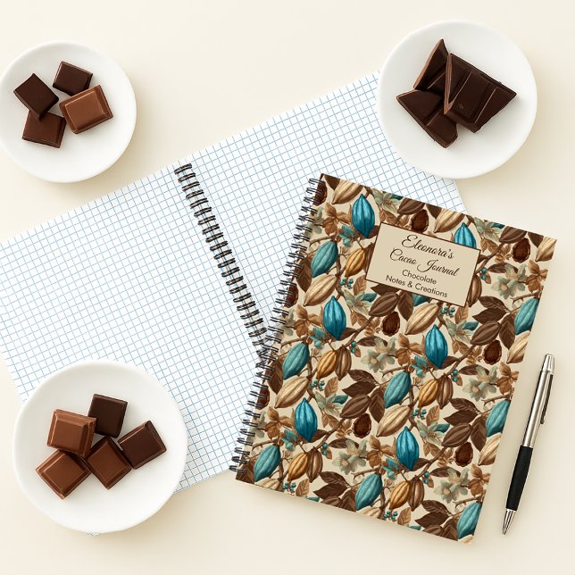 Chocolate Cacao Tasting Journal Spiral Notebook (Creator Uploaded)
