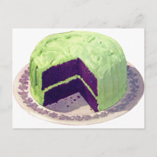 Chocolate Cake 1951 Postcard