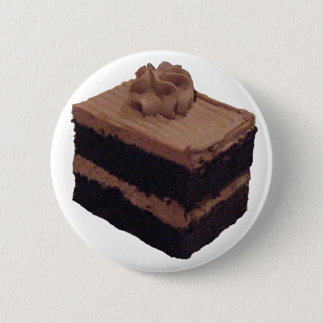 Chocolate Cake 6 Cm Round Badge (Front)
