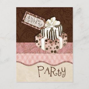 Chocolate Cake Birthday Party Invitation