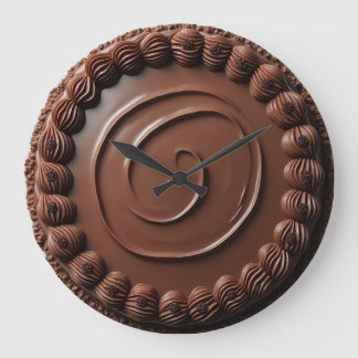 chocolate cake clock