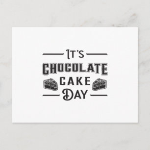 Chocolate Cake Day Cocoa Candy Love Sweet Gift Postcard