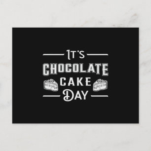 Chocolate Cake Day Cocoa Candy Sweet Gift Idea Postcard