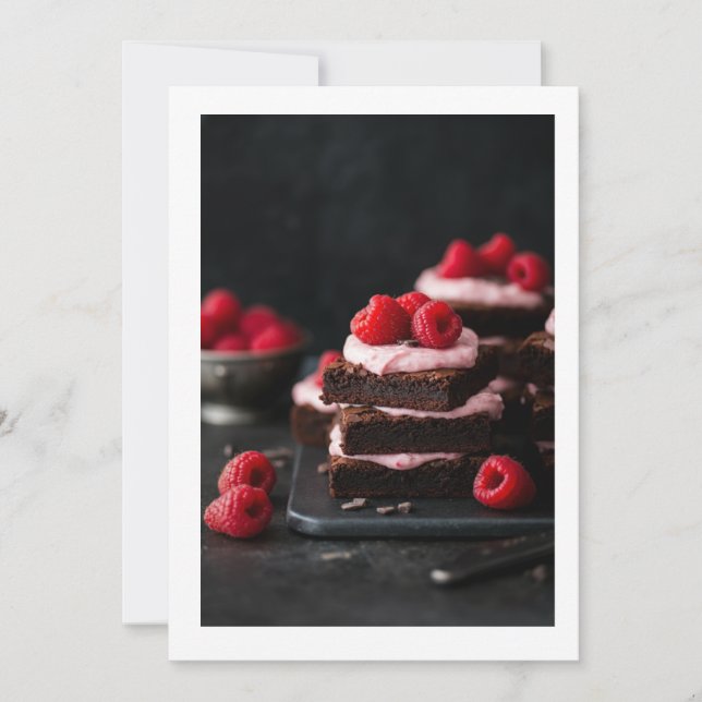 chocolate cake invitation (Front)