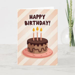 Chocolate Cake Joy Card