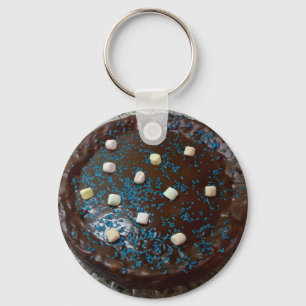 Chocolate cake key ring