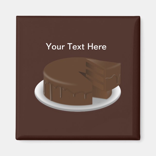Chocolate Cake Kitchen Magnet (Front)