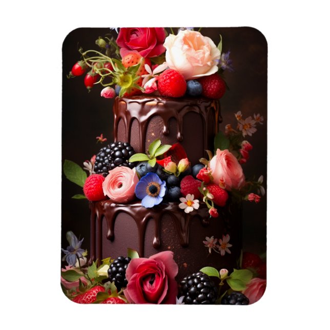 Chocolate Cake Magnet (Vertical)