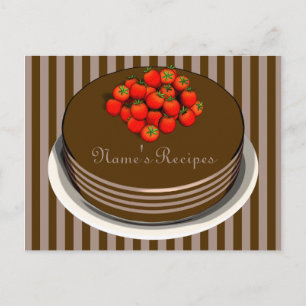 Chocolate Cake Recipe Cards