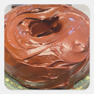 Chocolate Cake! Square Sticker
