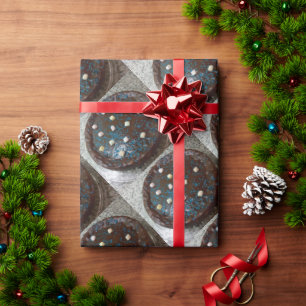 Chocolate cake wrapping paper