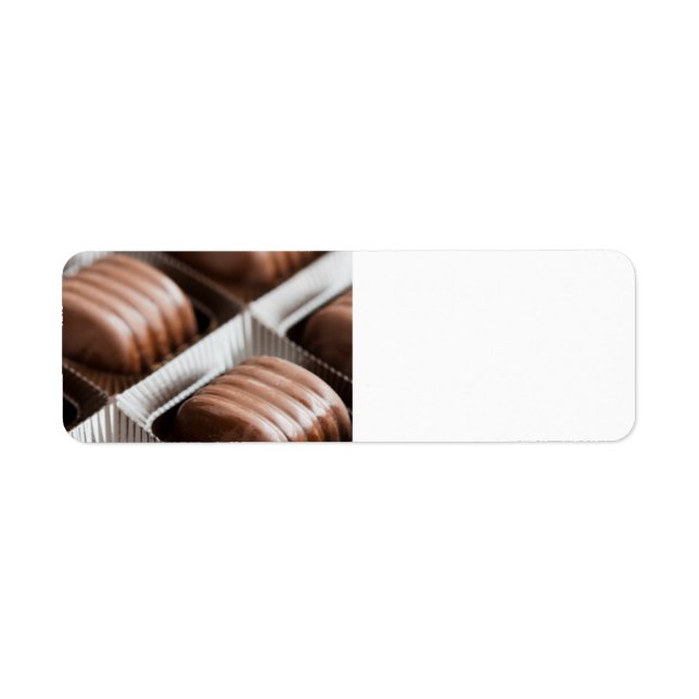 Chocolate candies return address label (Front)