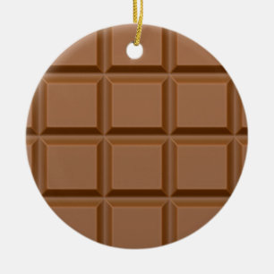 Chocolate Candy Bar Ceramic Ornament