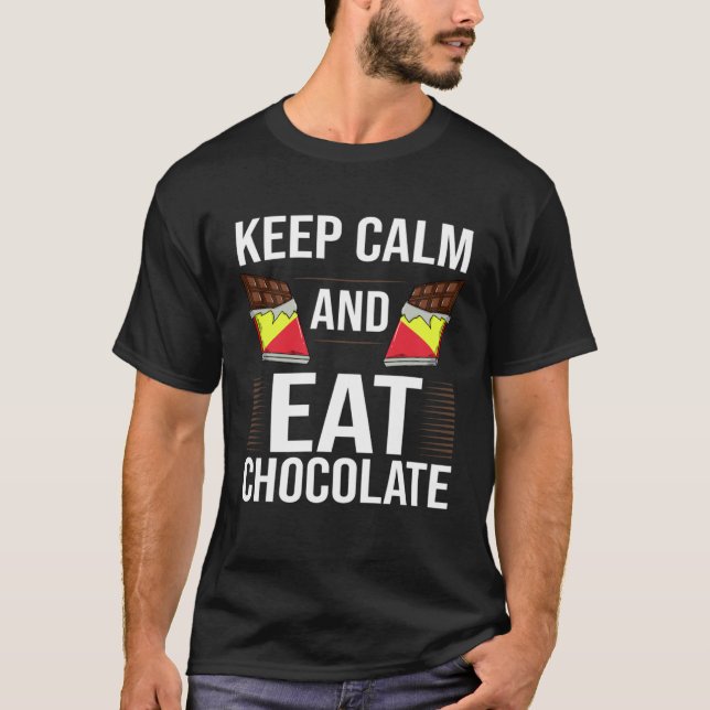 Chocolate Candy Bar Choco Dark Keto T-Shirt (Front)