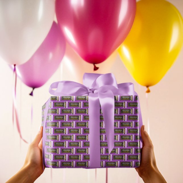 Chocolate Candy Bar Gift Wrapping Paper (Creator Uploaded)