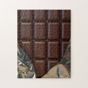 Chocolate Candy Bar in Foil Wrapper Jigsaw Puzzle