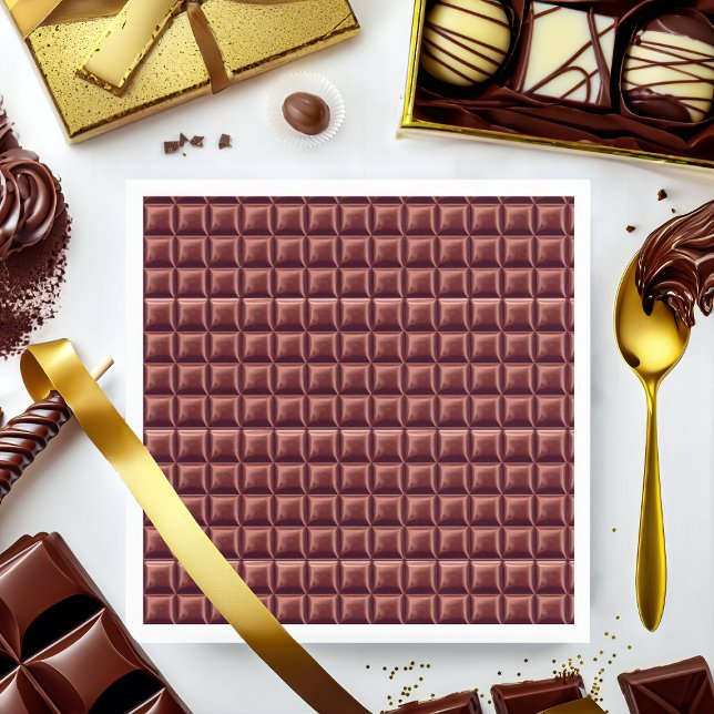 Chocolate Candy Bar Party Napkin (Creator Uploaded)