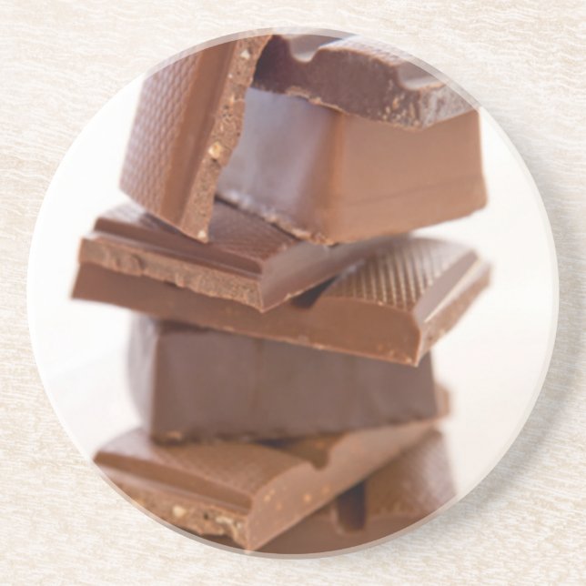 Chocolate Candy Bars Sandstone Coasters (Front)