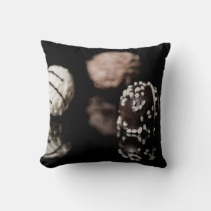 Chocolate Candy Bon Bons Beautifully Decorated Cushion