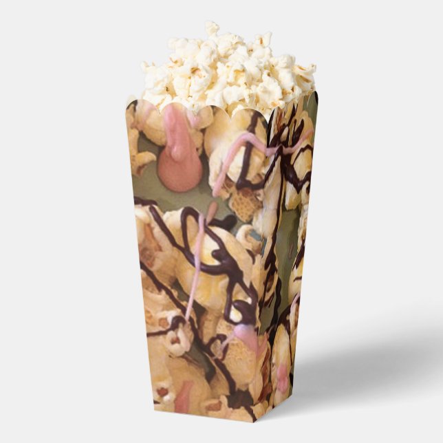 Chocolate Candy Coated Salted Popcorn Favour Box (Popped)