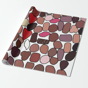 Chocolate Candy Confectionery Birthday Wrapping Paper