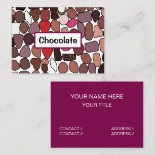Chocolate Candy Confectionery Business Card