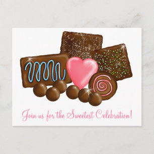 Chocolate  Candy Confections Postcard