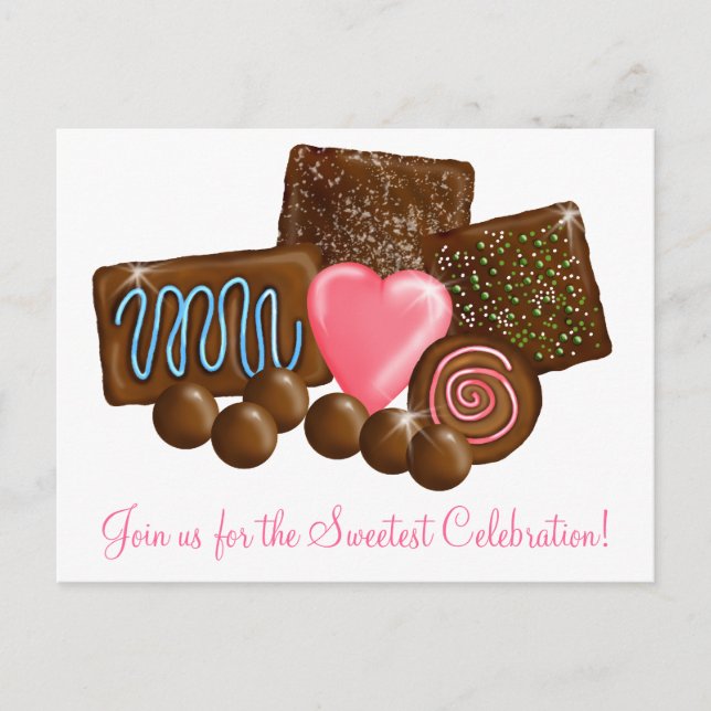 Chocolate  Candy Confections Postcard (Front)
