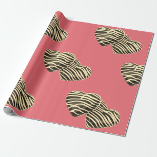 Chocolate candy heart romantic pink cute love wrapping paper