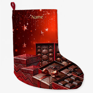 Chocolate Candy Holiday Stocking