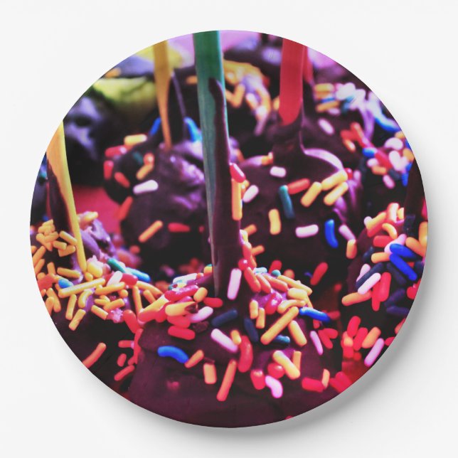 Chocolate Candy Paper Plate (Front)