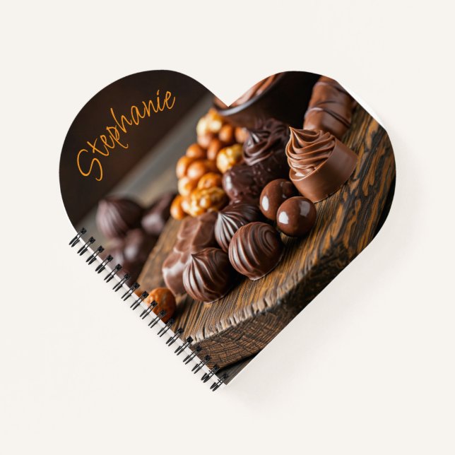 Chocolate Candy Personalised Notebook (Front)