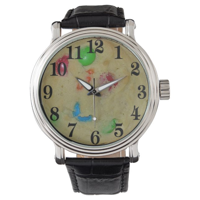 Chocolate Candy Piece Cookie Fun Novelty Watch (Front)
