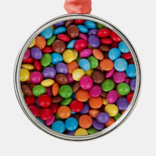Chocolate candy rainbow colour metal tree decoration