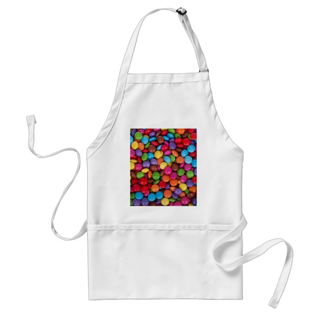 Chocolate candy rainbow colour standard apron (Front)