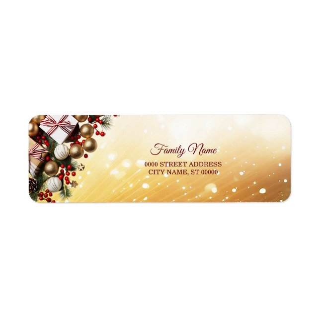 Chocolate Candy Return Address Label (Front)