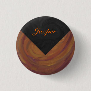 Chocolate Carmel Swirl 3 Cm Round Badge