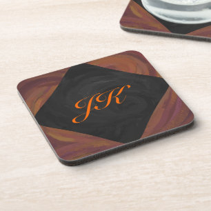 Chocolate Carmel Swirl Coaster