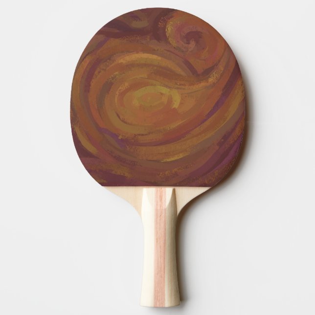 Chocolate Carmel Swirl Ping Pong Paddle (Back)