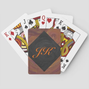 Chocolate Carmel Swirl Playing Cards