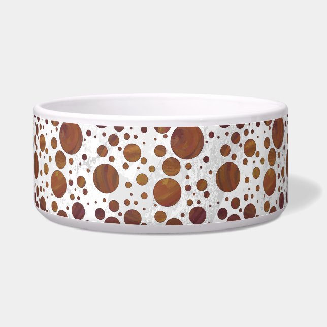 Chocolate Carmel Swirl Polka Dot (Right)