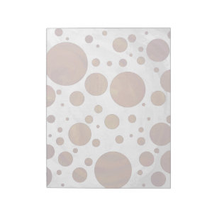 Chocolate Carmel Swirl Polka Dot Notepad