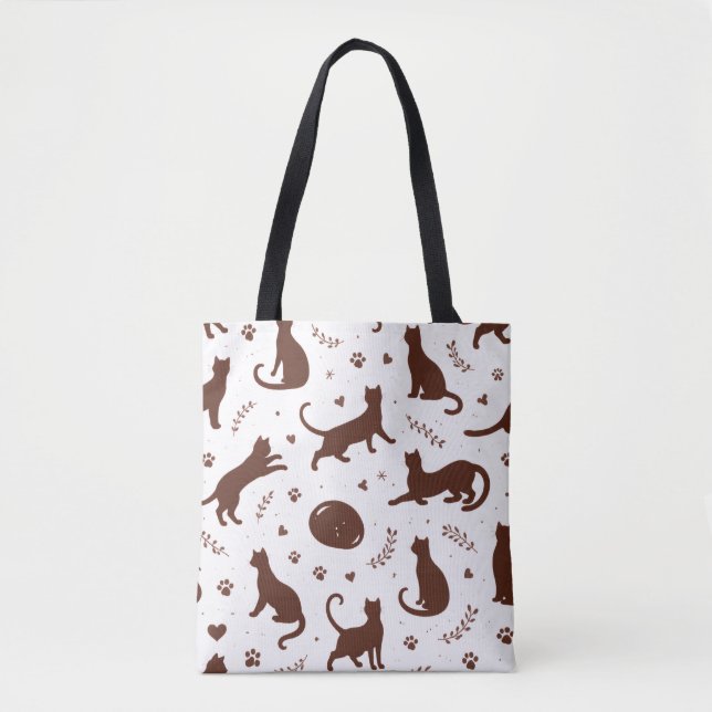 Chocolate Cats Tote Bag (Front)