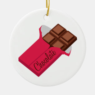 Chocolate Ceramic Ornament