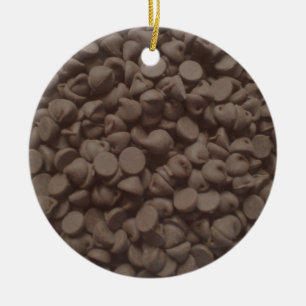 Chocolate chip ceramic tree decoration