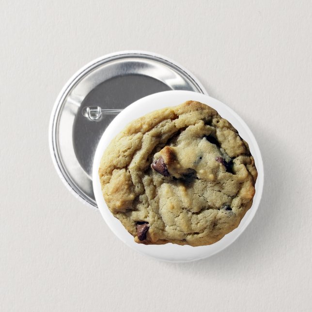 Chocolate Chip Cookie 6 Cm Round Badge (Front & Back)